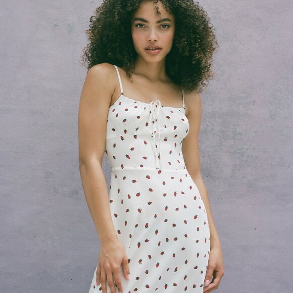 Realisation Par White and Red Midi Dress - Picture 2 of 9